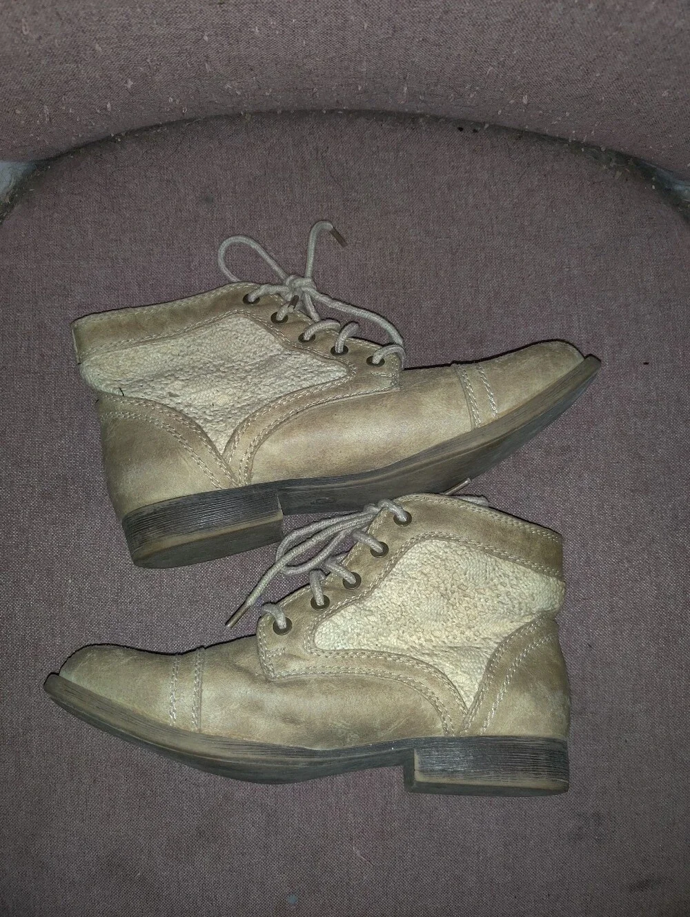 Mossimo Tan Ankle Boots Size 6